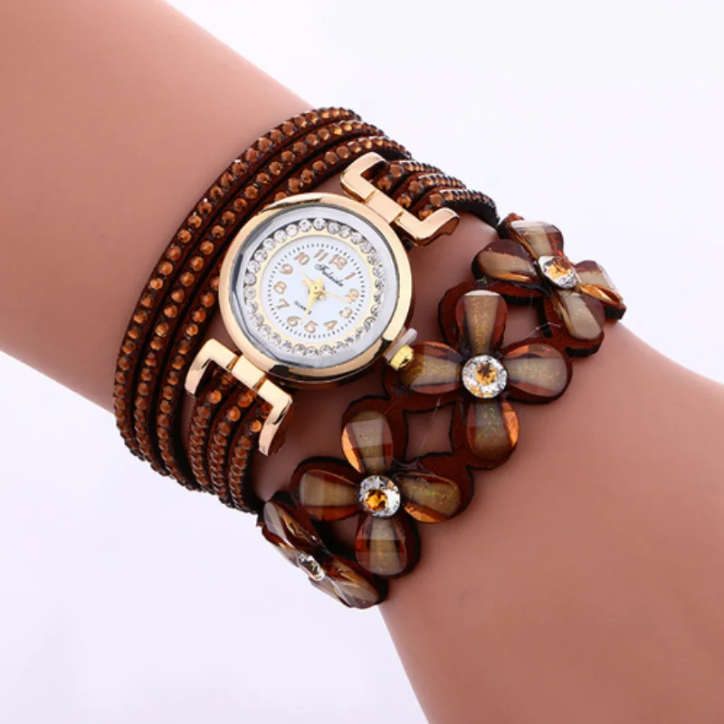 

Fashion White Chimes Diamond Leather Bracelet Lady Woman's Wrist Top Style Watches For Elegant Women Fashionable Delicate часы