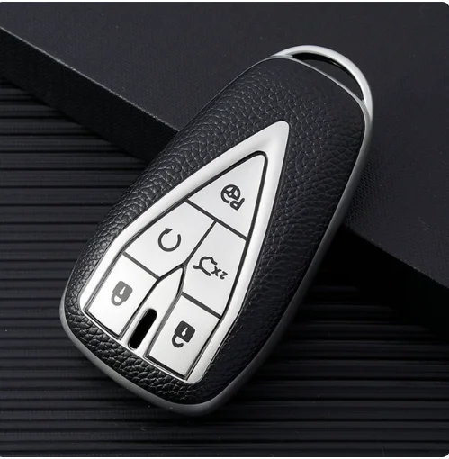 

4/5 кнопочный чехол для ключей для Changan CS35 PLUS CS75PLUS CS55PLUS, кожаный чехол для автомобильного пульта дистанционного управления из ТПУ, брелок для ключей
