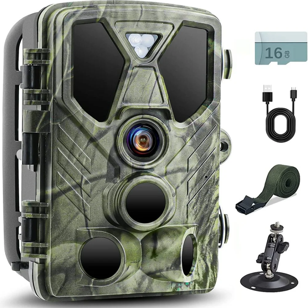 

Outdoor Nature 2.7K 24MP HD Trail Camera Infrared Night Vision 0.3S Motion Activated Waterproof Cam Trap Game Wildlife Scouting