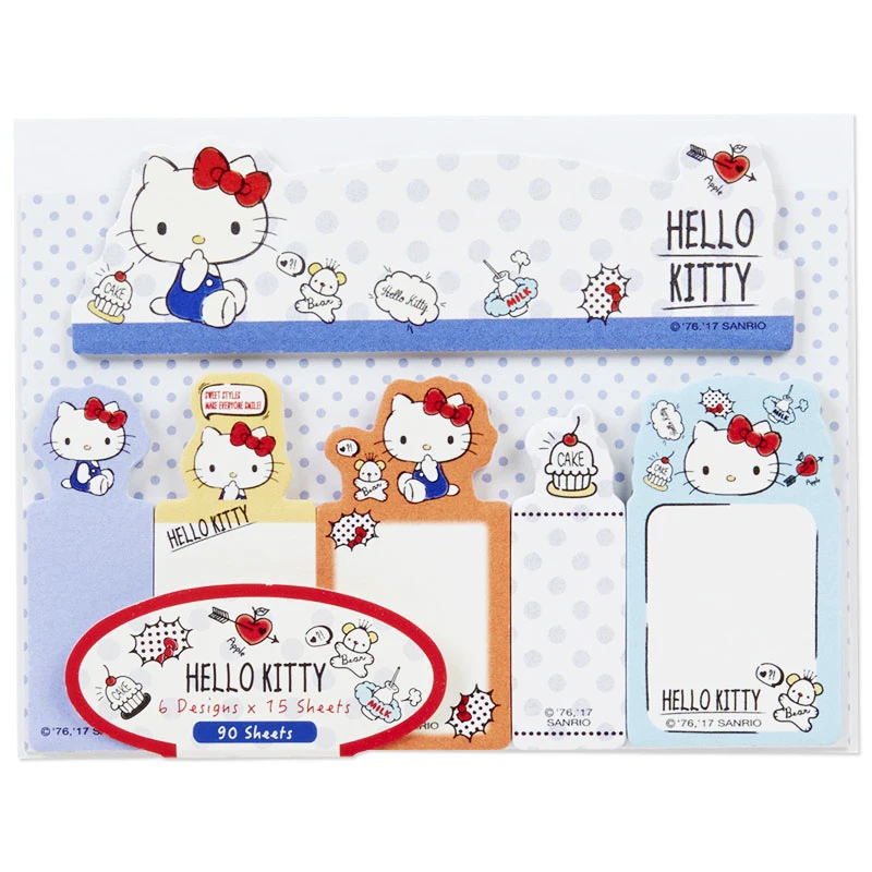 

Sanrio 90 листов милый аниме Kuromi Hello Kitty блокнот для записей клейкие заметки канцелярские принадлежности для офиса клейкие заметки блокнот праз...
