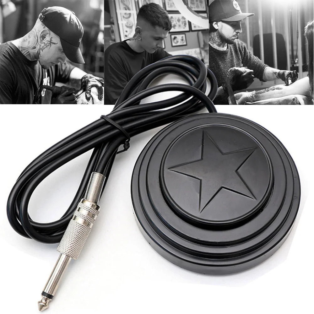 Ножная Педаль Для Татуировки С Зажимом Шнуром Контроллером Питания И Поворотным