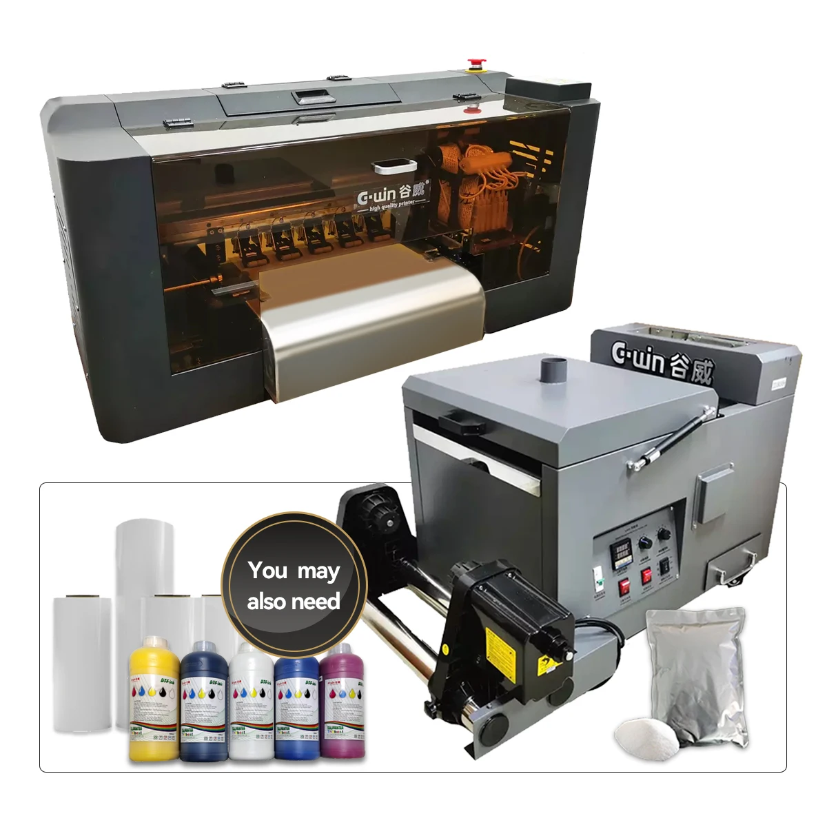 Оптовый принтер A3 DTF для прямой печати пленочной с многоцветным XP600 CMYKW