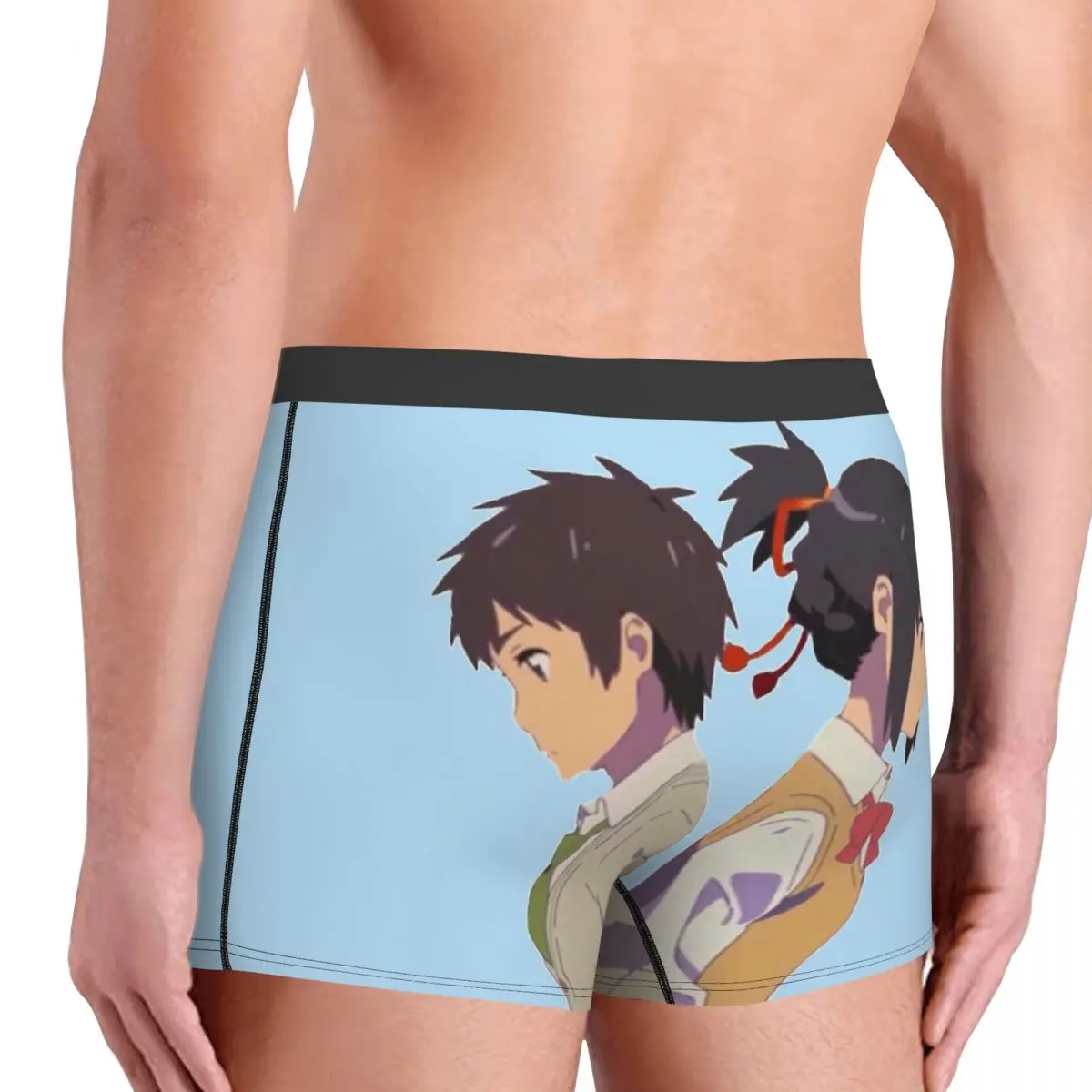 Kimi No Na Wa Your Name Makoto Shinkai Tachibana Taki Miyamizu Mitsuha трусы Мужское нижнее белье шорты Боксеры