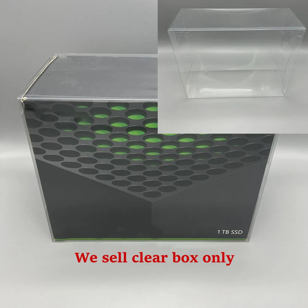 

Transparent Display PET plastic box For Xbox Series X XSX console colorful box Protection storage cover