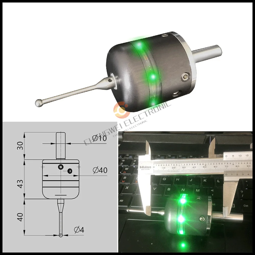 

Новый беспроводной 3D фотоэлектрический кромкоискатель, вольфрамовый стальной зонд с ЧПУ, трехкоординатный зонд, центральный кромкоискатель стержня