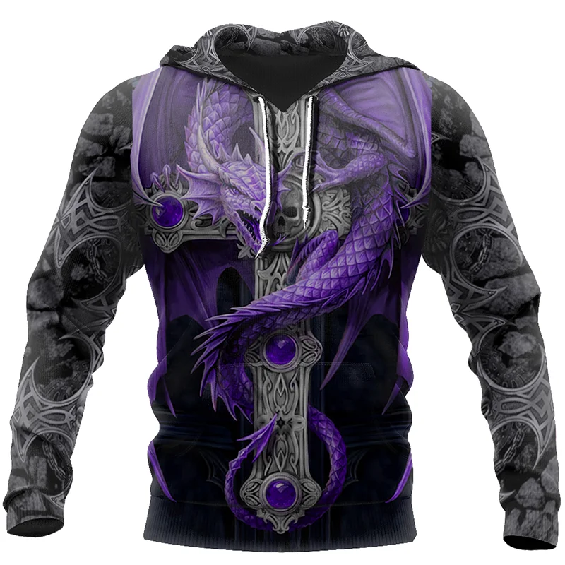 

Autumn and Winter Dragon Pattern Men and Women 3D Hoodie Fashion Harajuku Hooded Sweater Leisure Hip-hop Hoodie