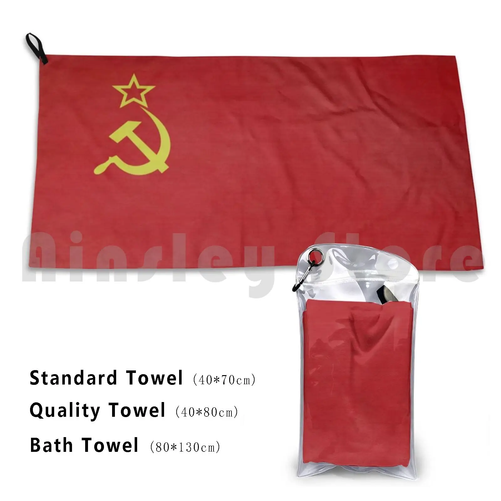 

Ussr Flag Bath Towel Beach Cushion World Flag Patriotism Patriotic Country Historical Identity Nation National