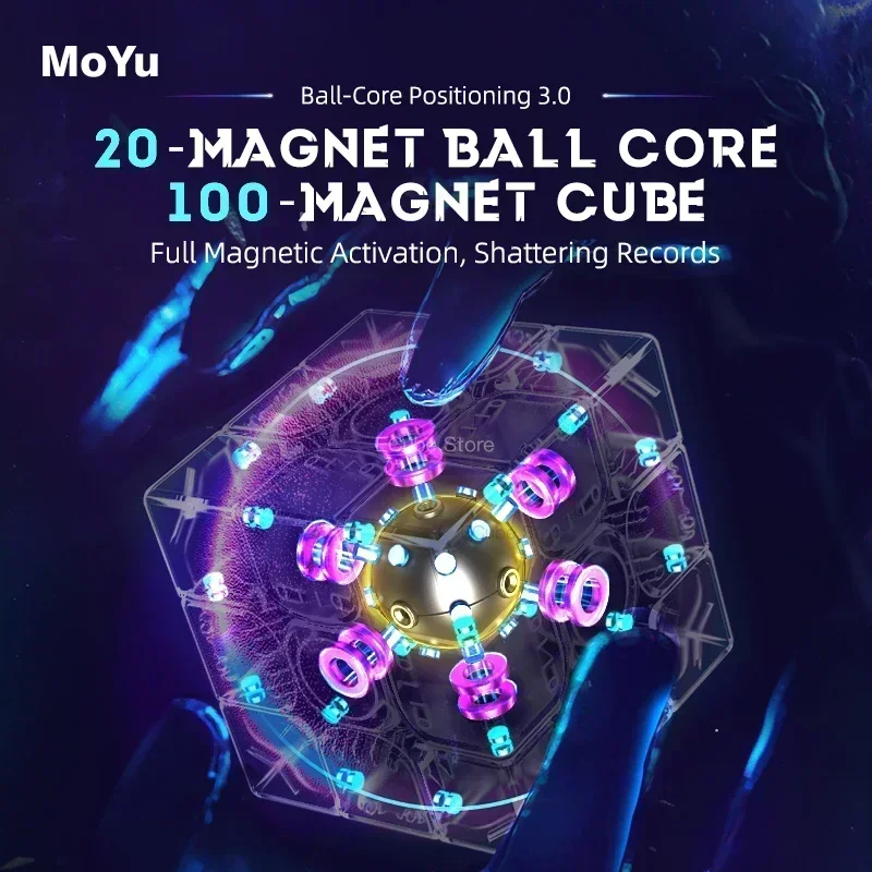 ECube MoYu Super WeiLong 3x3x3 Магнитный Скоростной Куб 2023 Профессиональная Волшебная