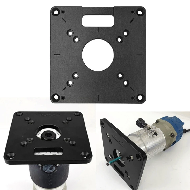 

Router Plate Aluminum Router Table Plate for woodworking Router Table Insert Plate Trim Router Trimming Tools 40JE