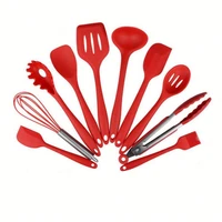 design safety health non stick pan household kitchen accessories silicone kitchenware 10pcs sets