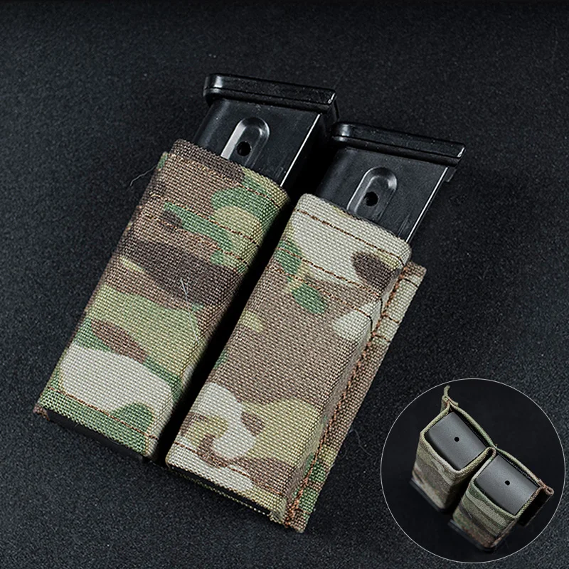 

Tactical 9mm Magazine Pouch Pistol Single Double Mag Pouch Outdoor Hunting Molle Belt Magazine Pouch Holder Airsoft Mag Carrier