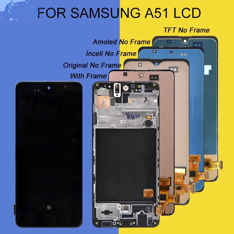 

INCELL 6,5 ''для Samsung Galaxy A51 4G Lcd A515F SM-A515F дисплей сенсорный экран дигитайзер для Samsung A51 5G LCD A516F сборка