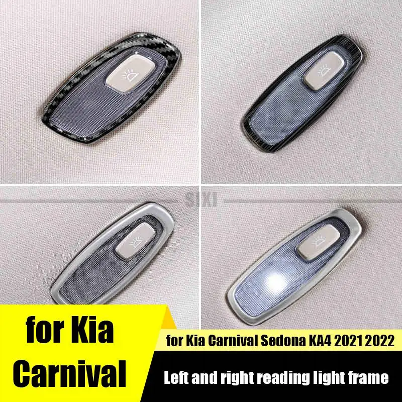 

For Kia Fiesta Sedona KA4 2021 2022 Roof Left and Right Reading Light Switch Decorative Frame Cover Installation