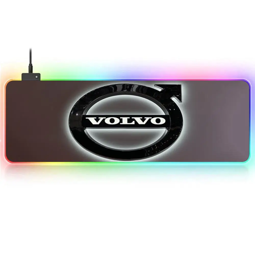 Большой игровой коврик для мыши RGB V-Volvo подкладка Нескользящий Резиновый базовый