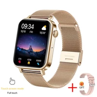 the new2021 new women smart watch men 1 69 full touch screen bluetooth call heart rate blood pressure smart watch men for andro
