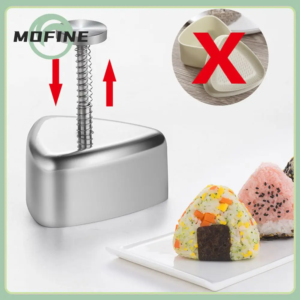 

Childrens Baby Bento Set Kitchen Sushi Making Kit Stainless Steel Vegetable Meat Rolling Gadgets Easy Demould Non-stick Durable