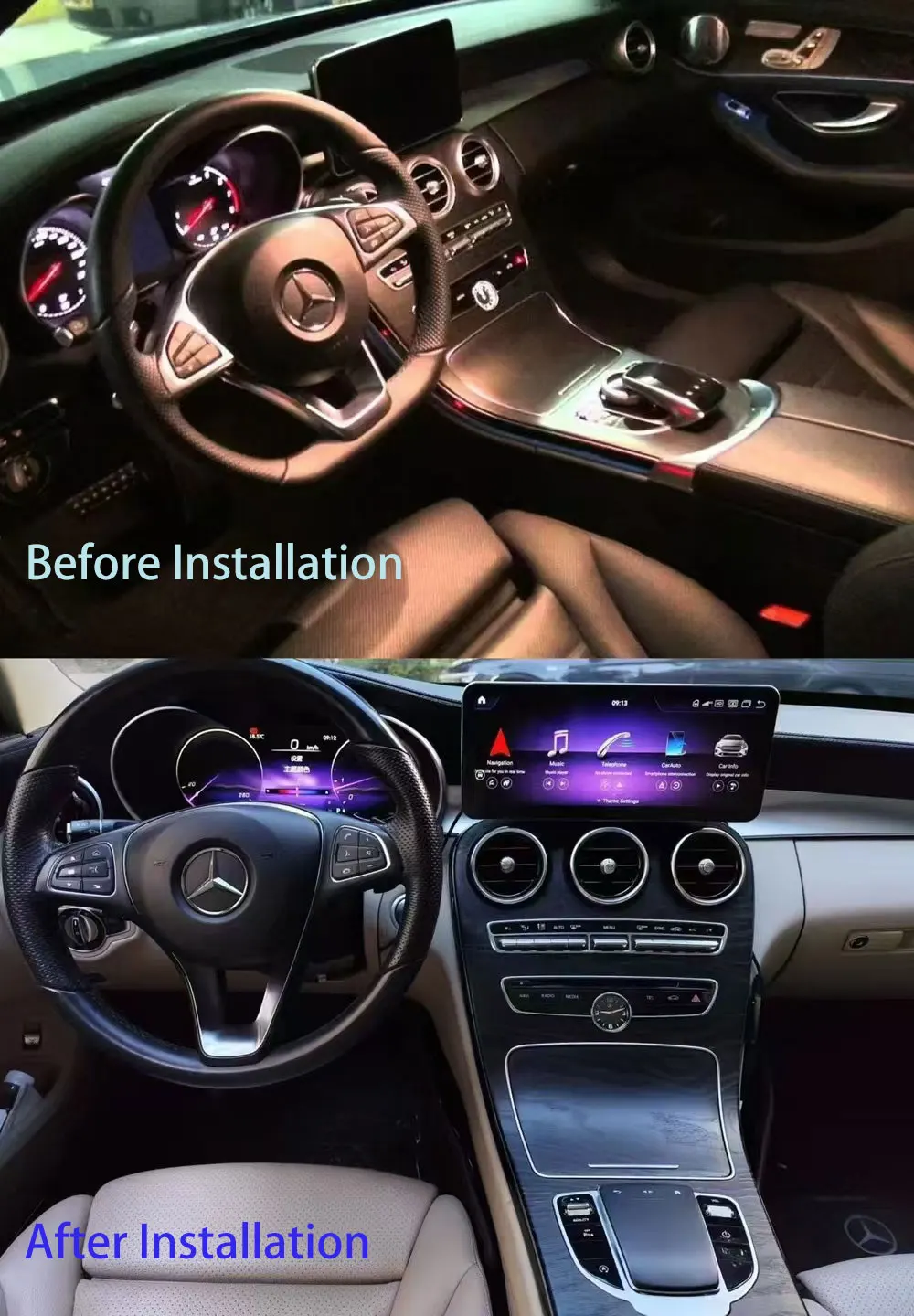 Автомобильная кнопка мыши джойстик автоматическая Plug and Play для Mercedes Benz C E GLC мышь