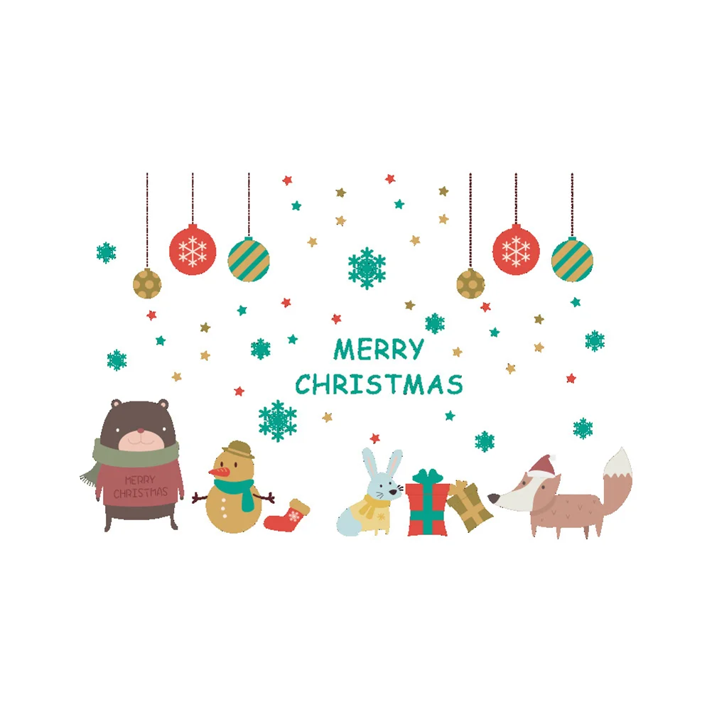 

Christmas Decorations Window Wall Clings Clearance Windowsfor Fall Stickers Bedroomtable Decals Sticker Murals Santa