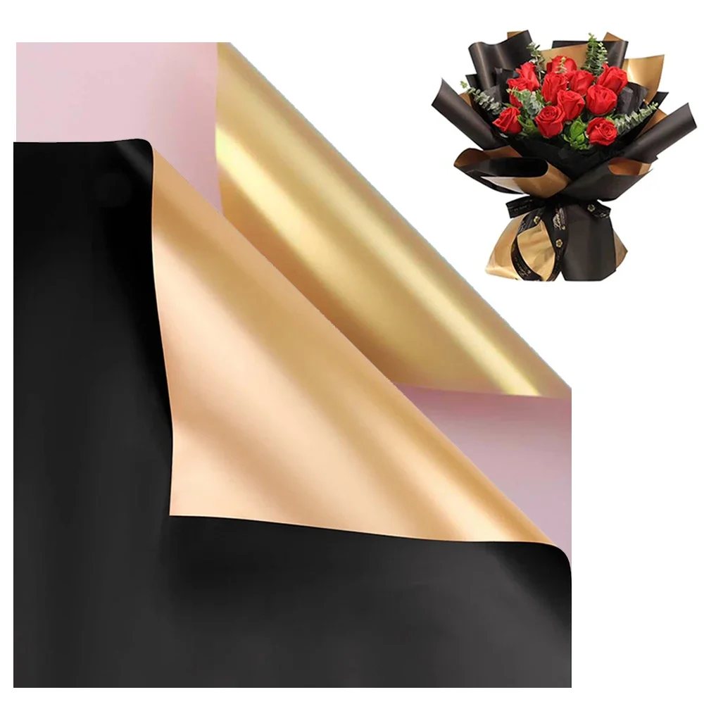 Двусторонняя цветная оберточная бумага для цветов в Корейском стиле флористов