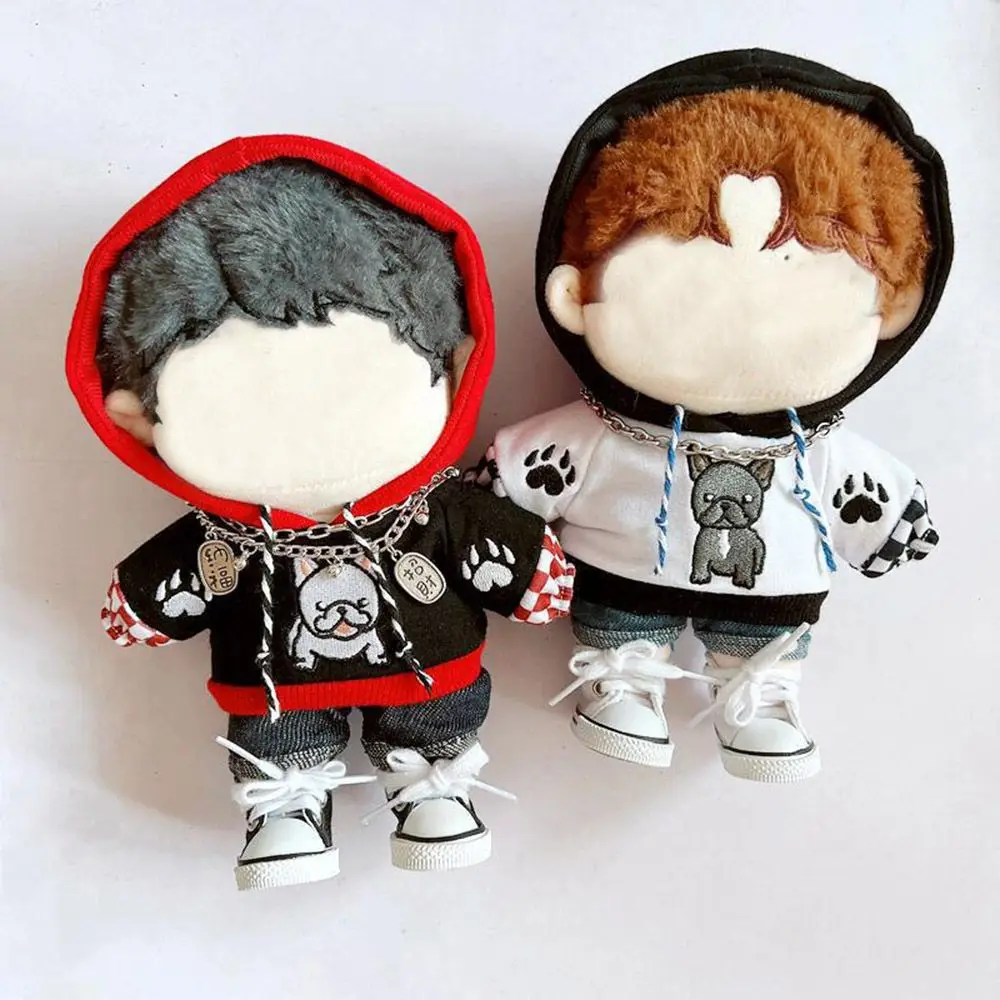 

Кукольная одежда, толстовки с рисунком бульдога, подходит для куклы 20 см «сделай сам», мини вязаная кукла, аксессуары для игры в дом, одежная ...