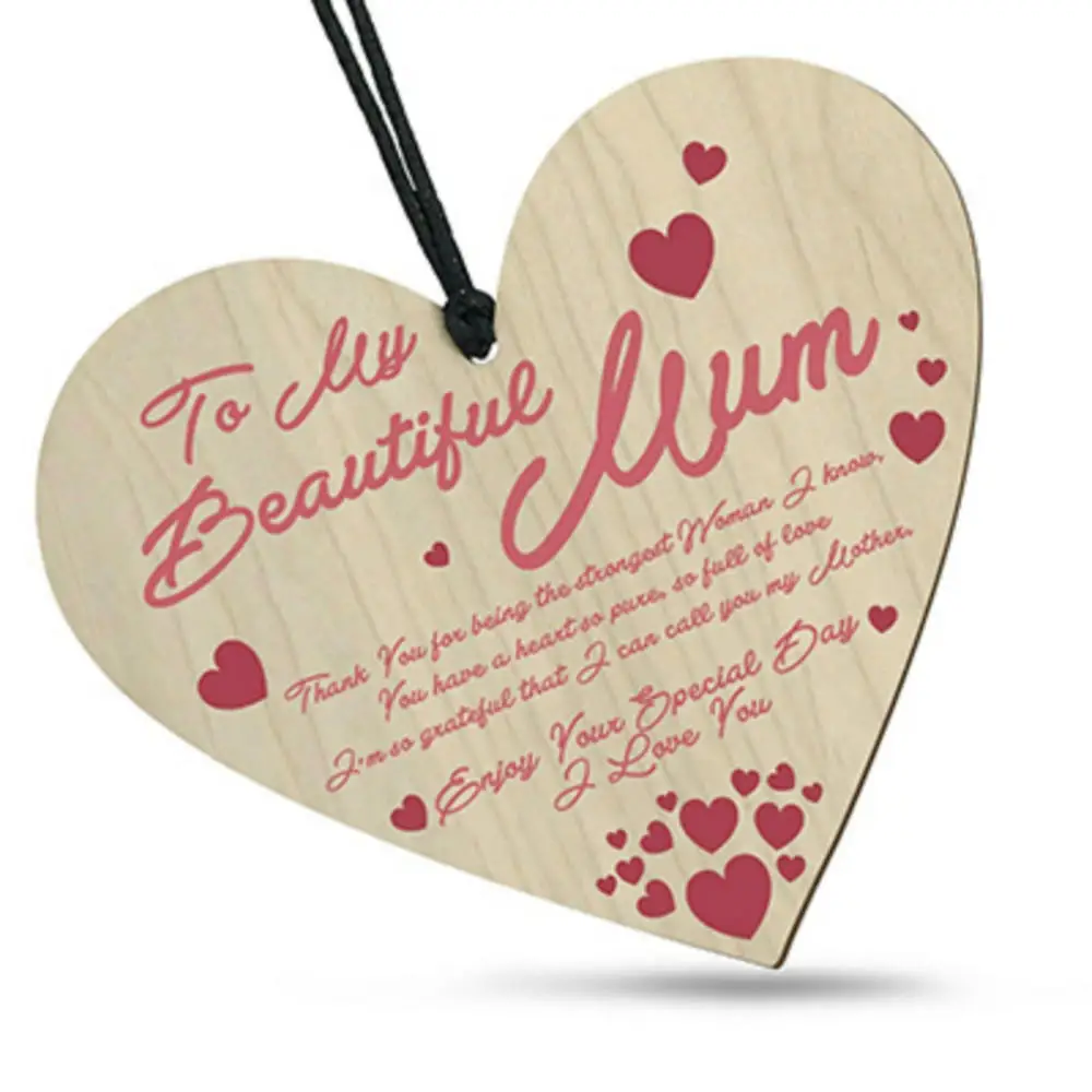 

I Love You Mum Hanging Sign For Birthday Mothers Day Heart Plaque Gift Hanging Ornaments Mum Mummy Mother Mothers Day Gifts