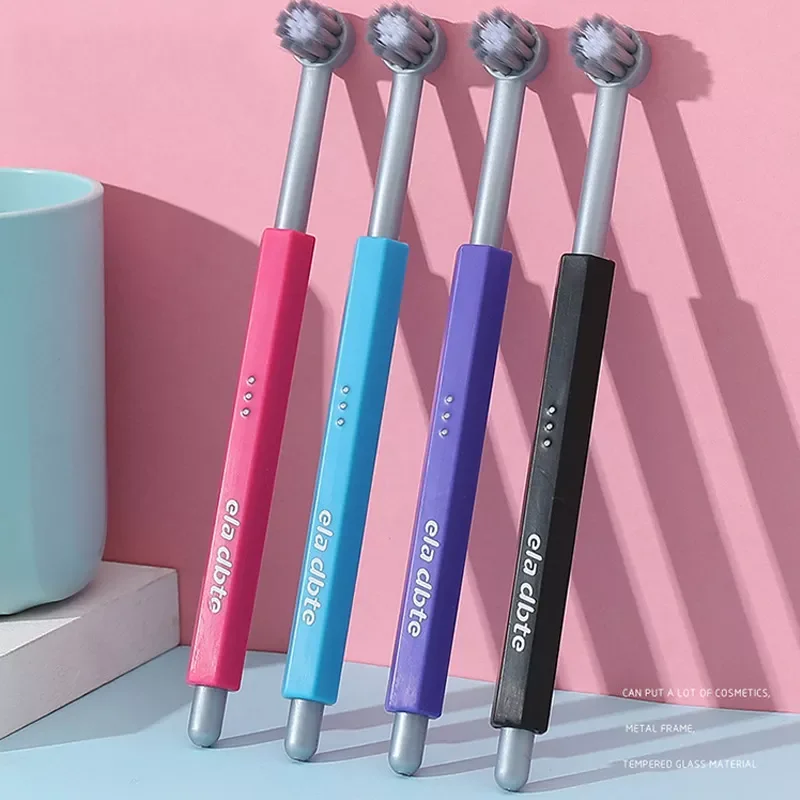 

NEW IN soft bristles adult small head round head super fine soft dense hair couple student male and female toothbrush