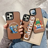 cute cartoon animal carrot rabbit cortex phone cases for iphone 13 12 11 pro max xr xs max x couple anti drop soft cover gift