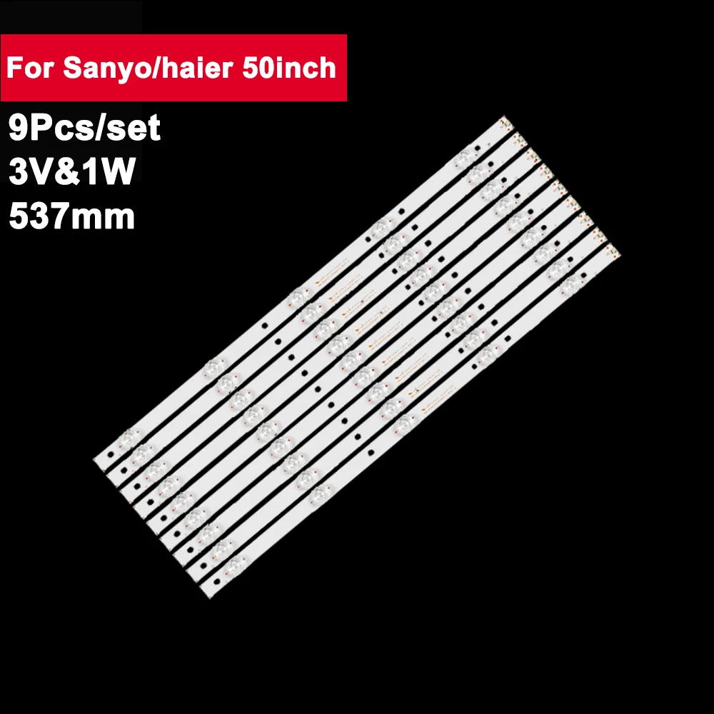 

Квадратные линзы 537 мм, 9 шт., Φ для Sanyo/haier 50 дюймов, Светодиодная лента-подсветка K50C800F 50UG6550GA 50CE1850D2