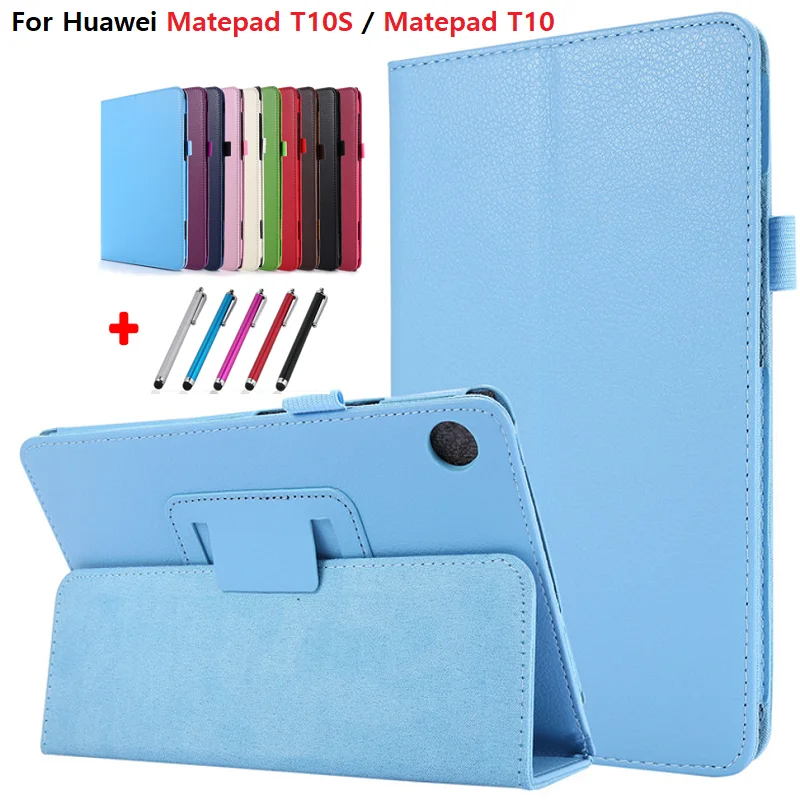 

For Huawei Matepad T10s Case 10.1 AGS3-L09 AGS3-W09 Fold Cover For Huawei Matepad T10 T 10s Tablet Case Coque AGR-L09 AGR-W09