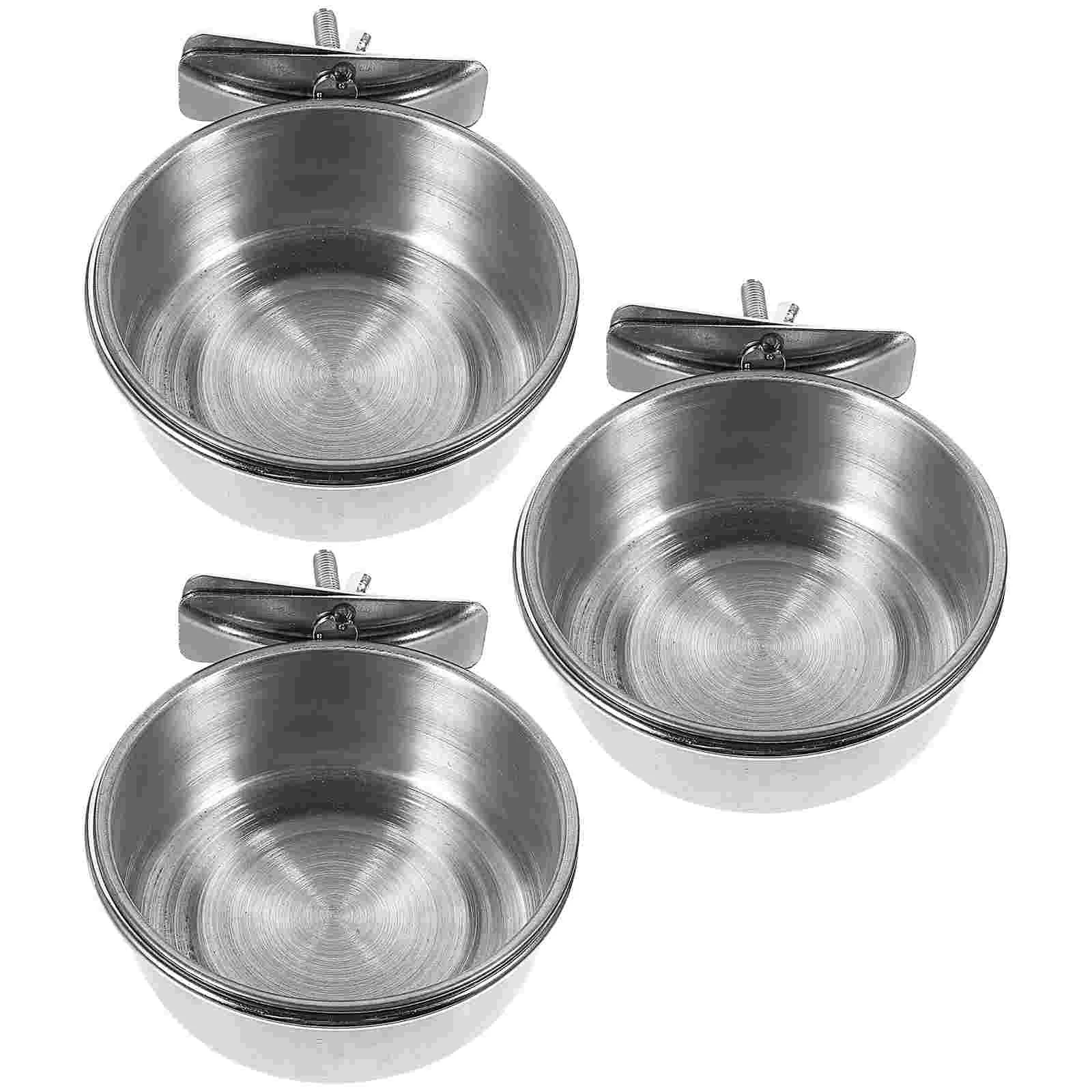 

3Pcs Bird Dispenser Parrot Hanging Cup Bird Water Feeder Multi-function Bird Feeder for Parrot Home Garden