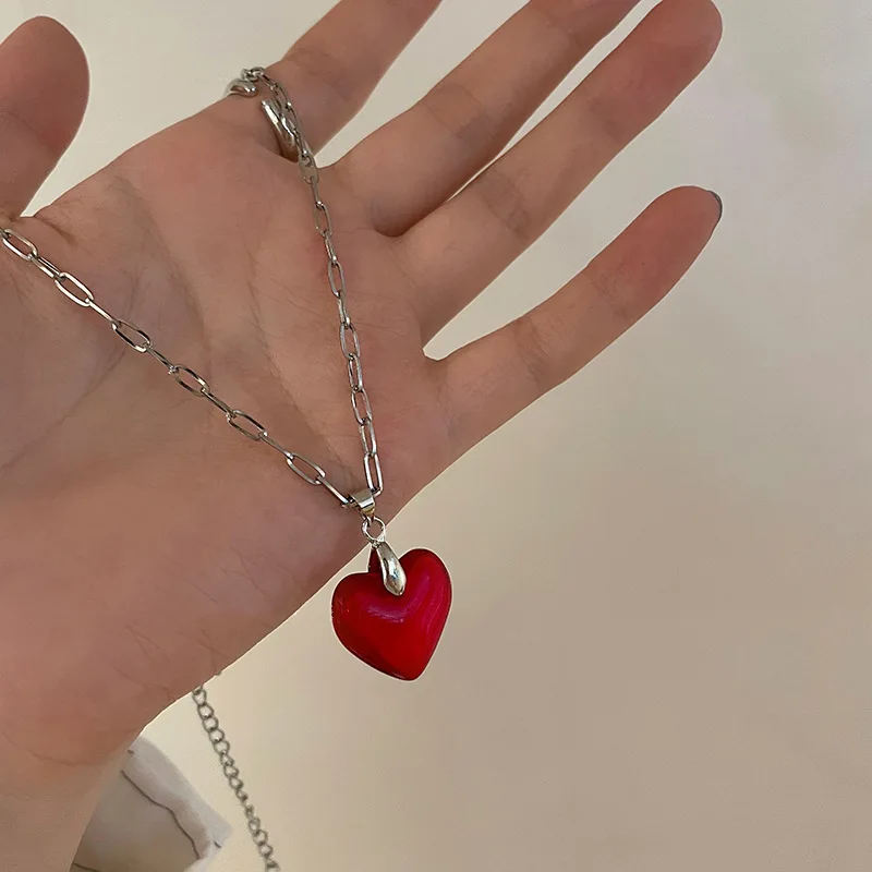 Зеленая черная зебра-полоса Подвеска из стекла сердце титановая стальная