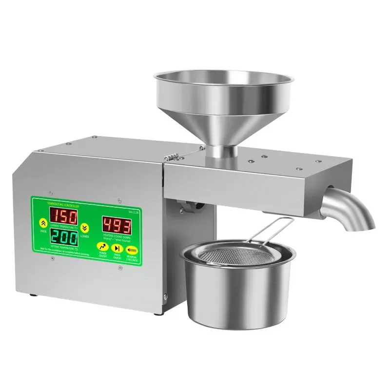 

R3S New intelligent Temperature Control Oil Press 500-1500W Small Household Commercial Oil Press Peanut Oil/Sesame oil/Sunflower
