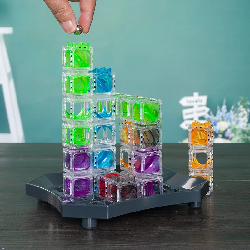 Фото Игрушка для побега в пинбол, игрушка для бега, мозга, STEM игрушки для детей, гравитационная логическая игра, детская фокусировка, тренировка мышления, настольная игра №2
