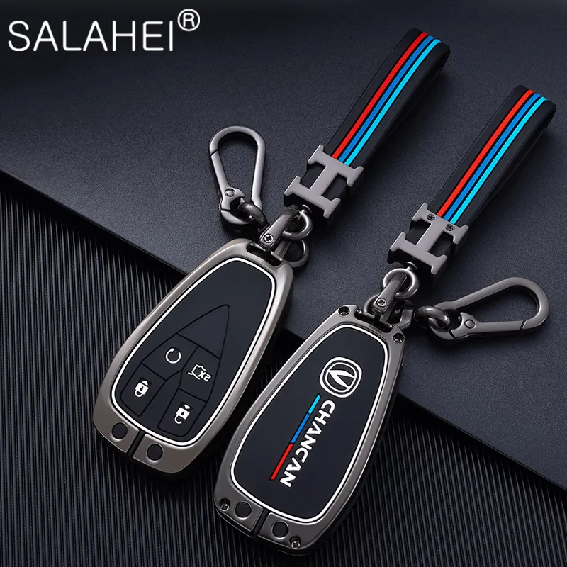 

Zinc Alloy Silicone Car Key Cover Case Key Bag Shell Protector For Changan CS35Plus CS55Plus CS75Plus 2019 2020 Auto Accessories