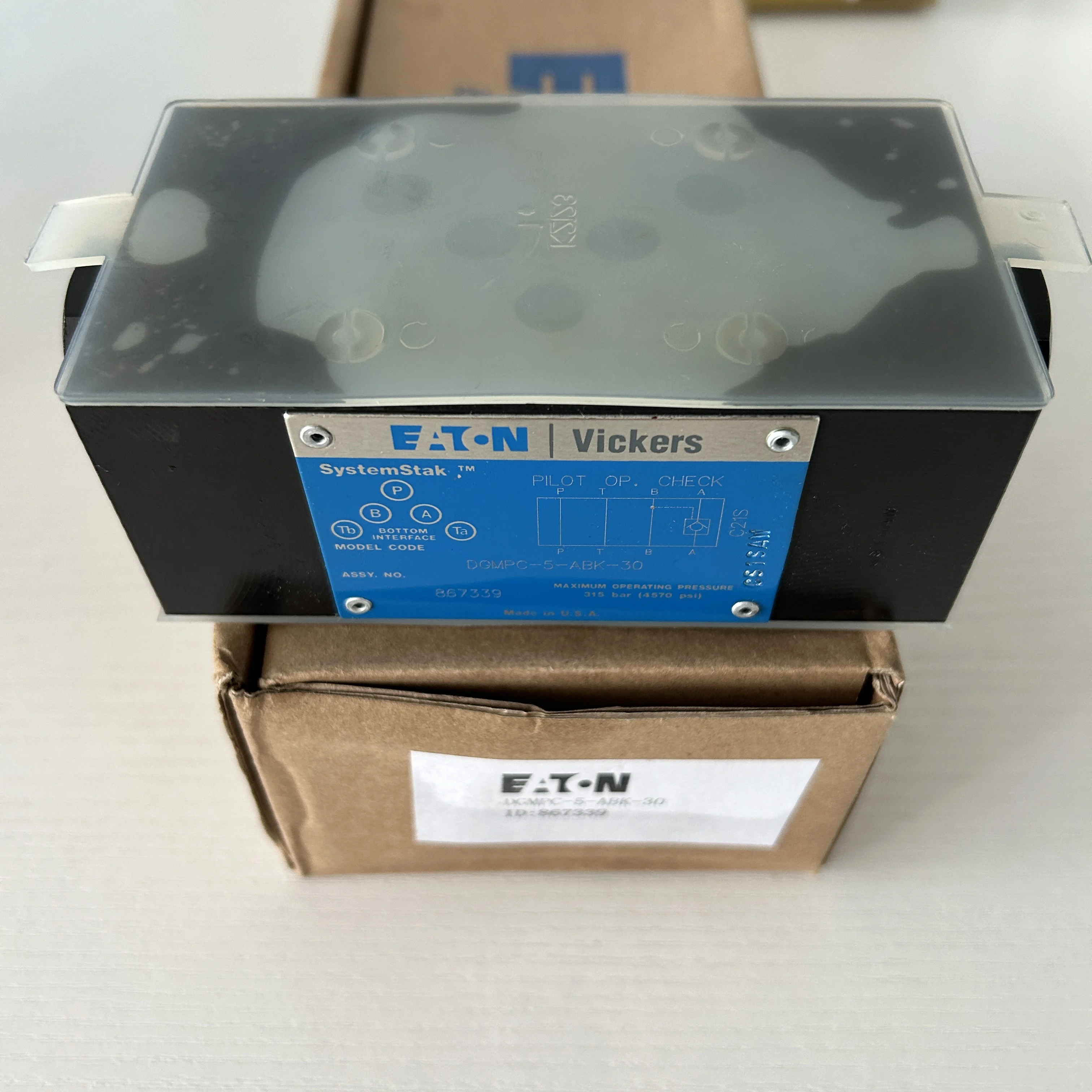 DGMPC-5-ABK-30 гидравлический односторонний клапан DN10 с максимальным давлением 315 бар