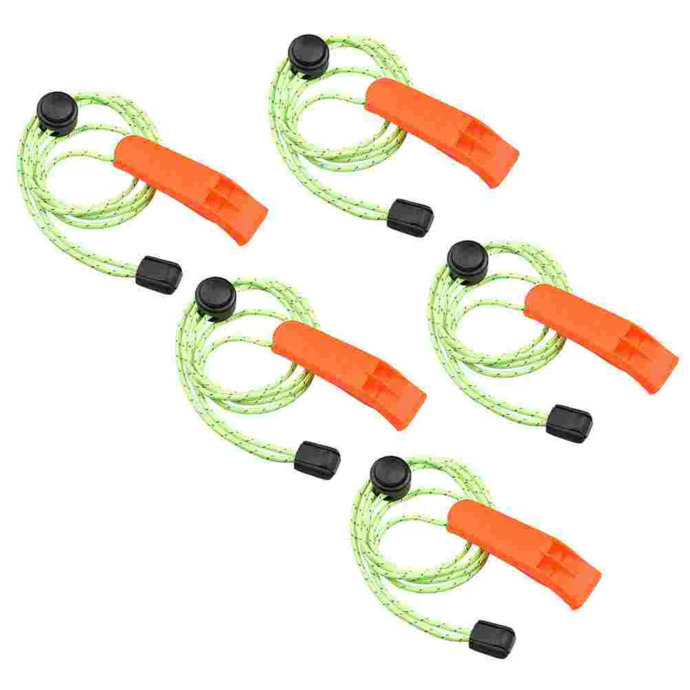 

5pcs Whistles Portable Whistles Safety Whistles Survival Tools for Outdoor Camping