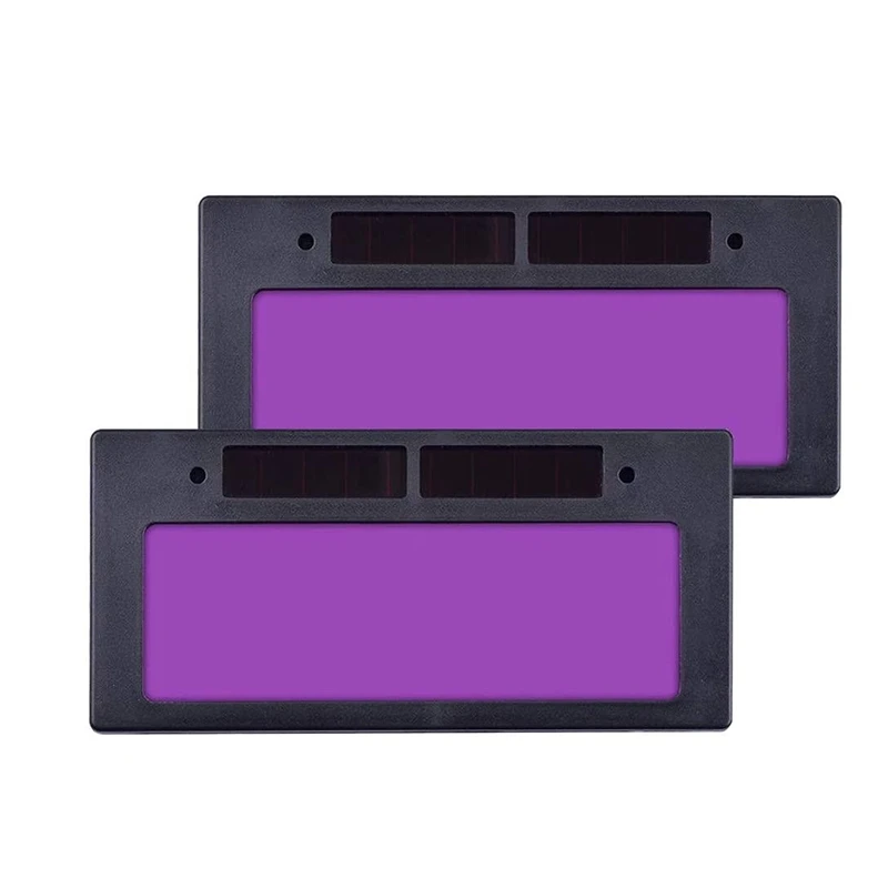 

2 Pcs Solar Auto-Darkening Welding Filter Lens Variable Shade Horizontal Filter, Mask Lens Automation Filter Shade