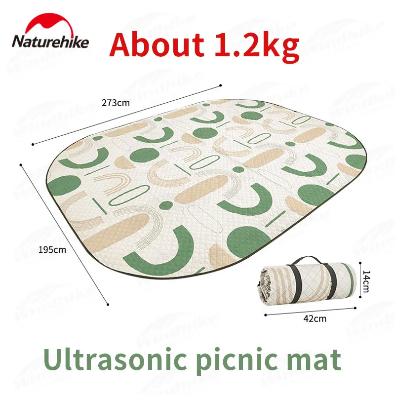 Naturehike 2x3m Portable Ultralight Waterproof Picnic Mat Beach Hiking Soft Thickening Moisture-Proof Pad Camping Tent Floor Mat