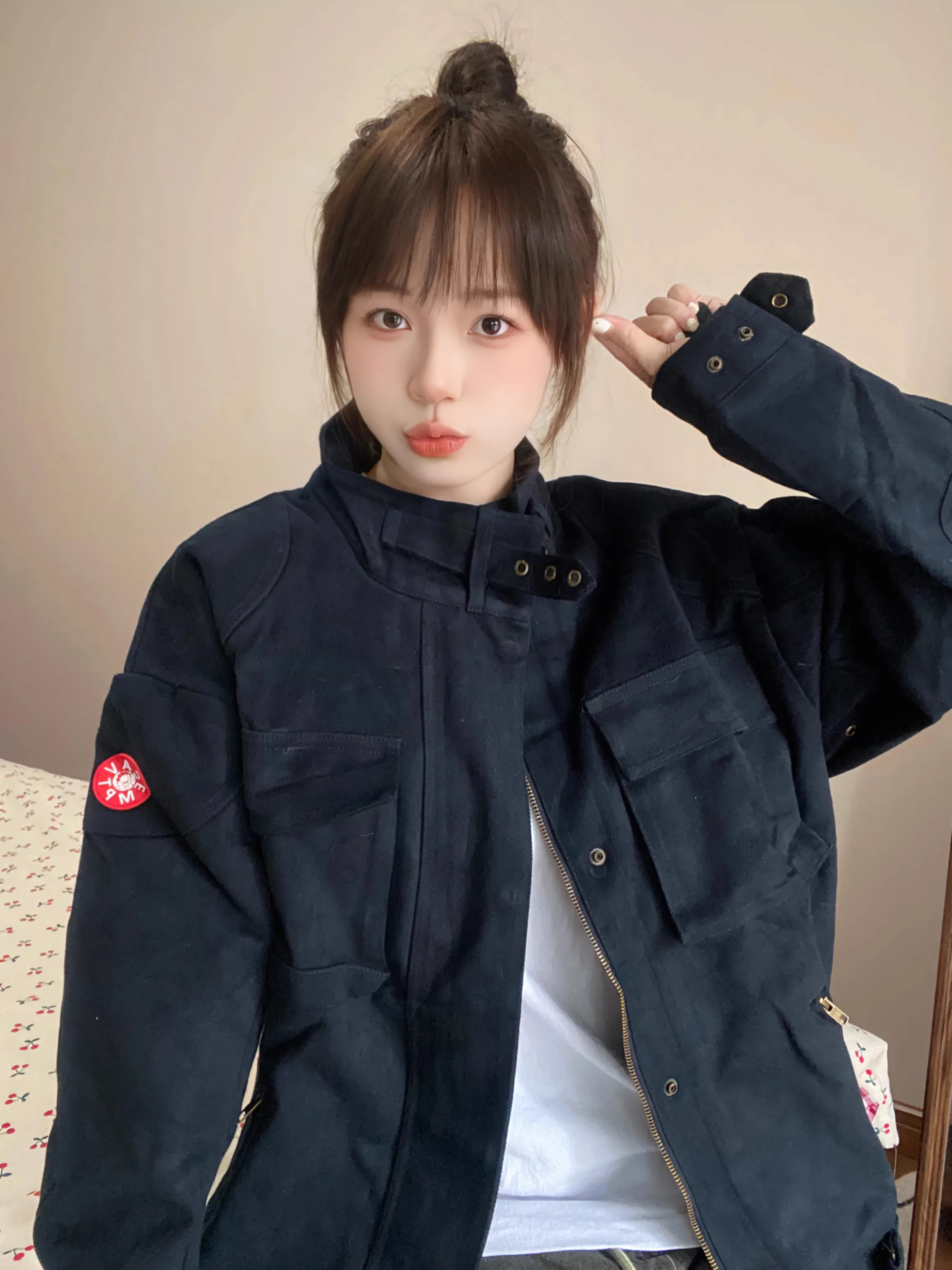 CAVEMPT 2024 японская куртка CE со свободными карманами мотоциклетный костюм красивая