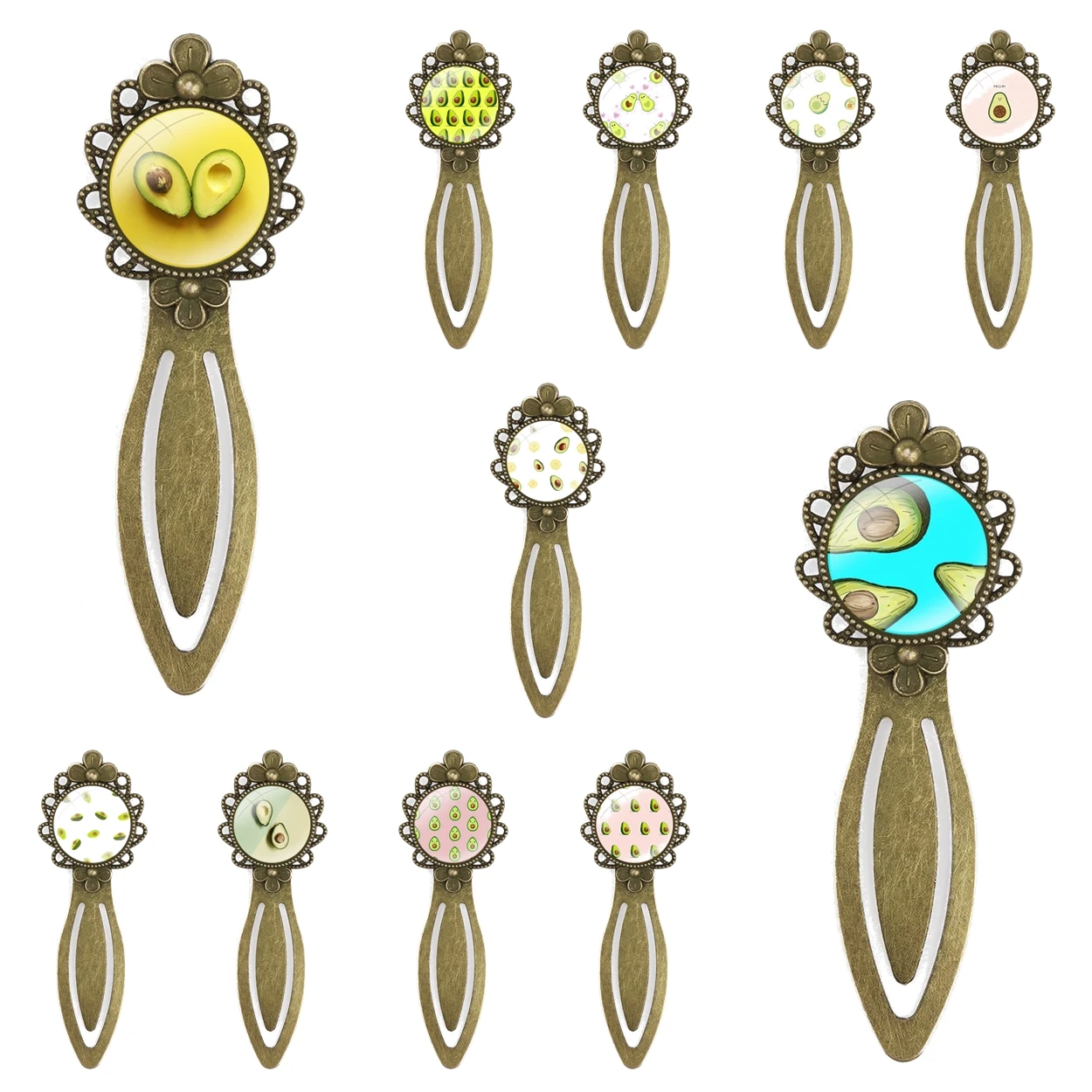 

Милые Креативные металлические закладки с авокадо едой подарок для друзей канцелярские принадлежности для школы и офиса