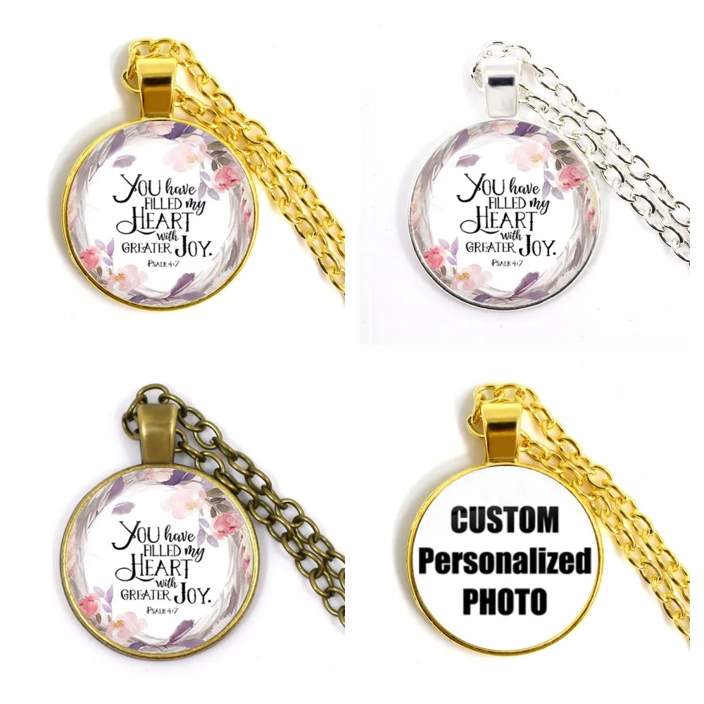 Вы наполнили мое сердце большей радостью Библия фото стеклянные ювелирные