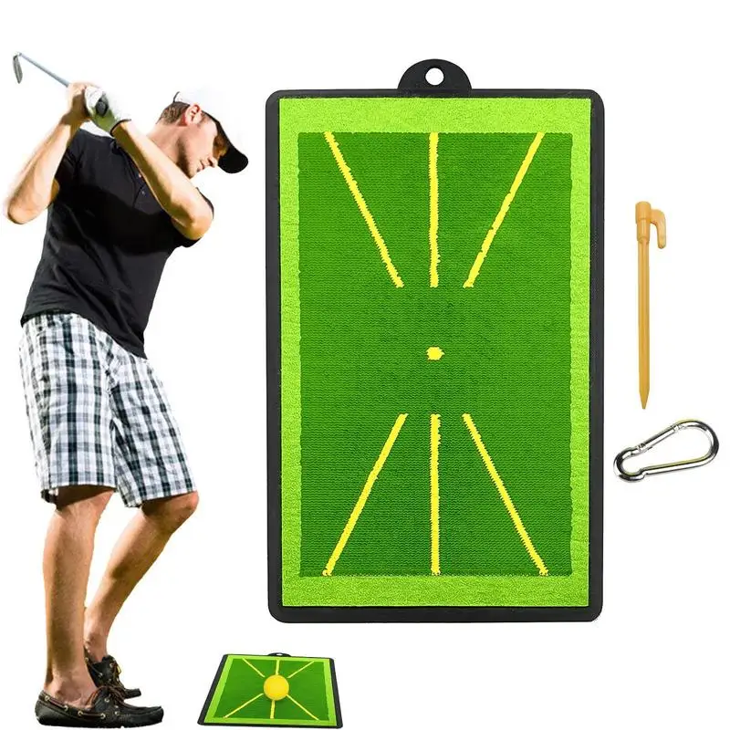 

Golf Training Mat Anti Slip Hitting Mat Detachable Golf Trainer Portable Soft Golf Pad For Fields Homes Parks Gardens Offices