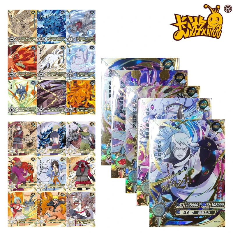 

New Kayou Naruto Graded Card Set Genuine Anime Rikudō Sennin Sasuke Kakashi MR ZR Combination Collection Trading Cards Kid Gifts