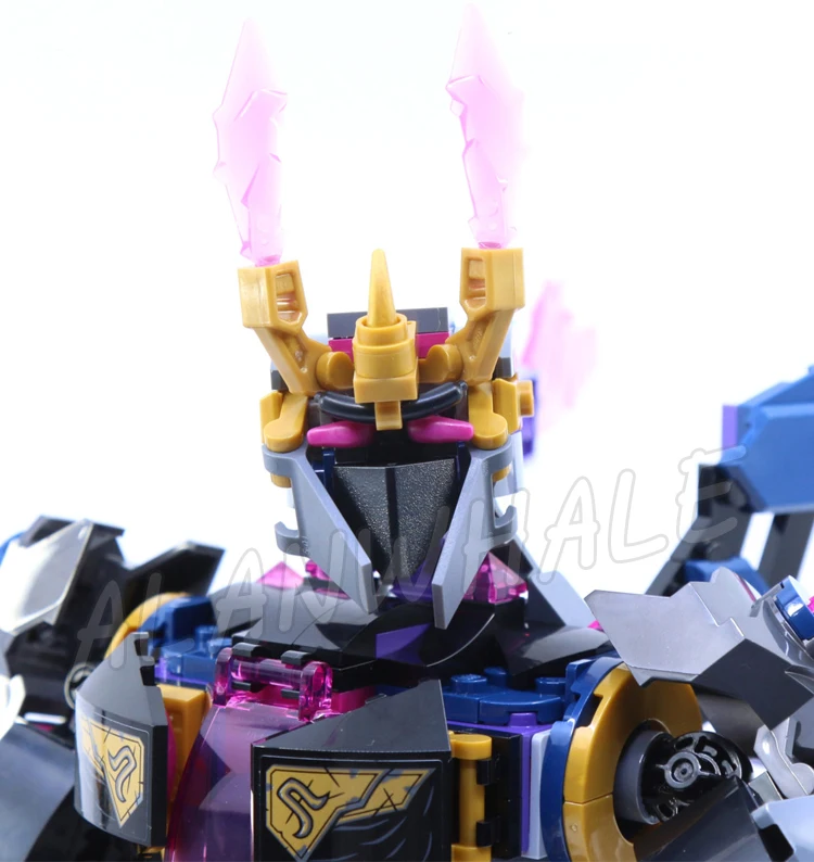 689 шт. Shinobi The Crystal King Posable Centaur Creature Wings Platform 61020 строительные блоки игрушки