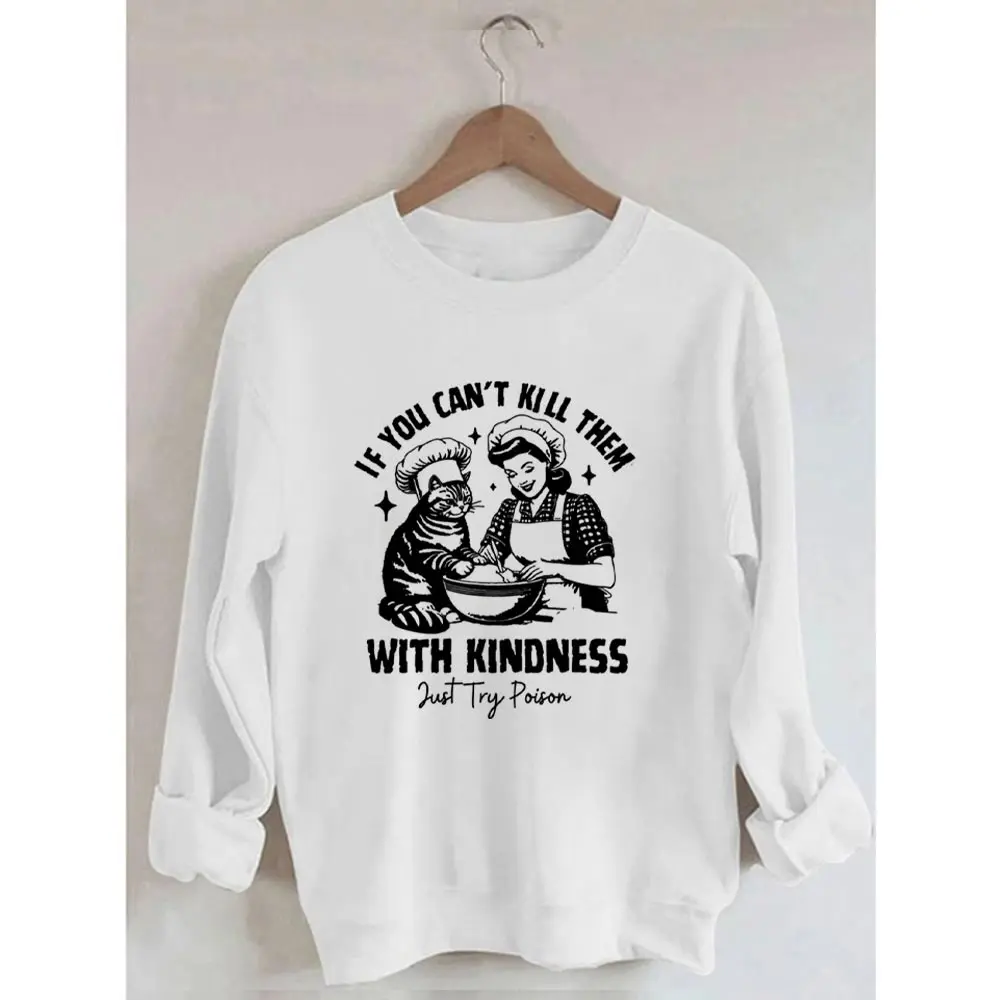 Свитшот с длинным рукавом и принтом Будьте добры