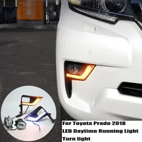 car led daytime running light fog lamp for toyota prado 2018 a pair