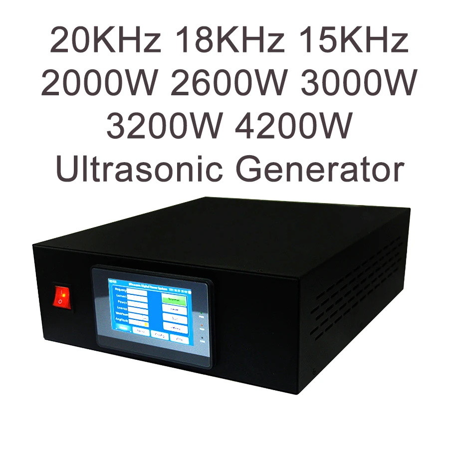 Transductor de fuente de alimentación de generador ultrasónico, 15KHz, 18K, 2000W/2600W/3200W/4200W, para soldadura de máquinas de plástico de tela no tejida