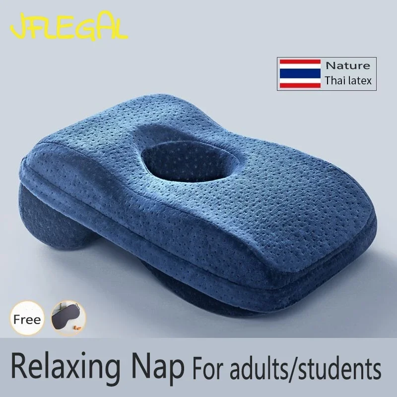 Подушка jfлегальная из тайского латекса для сна в офисе подушка положении лежа