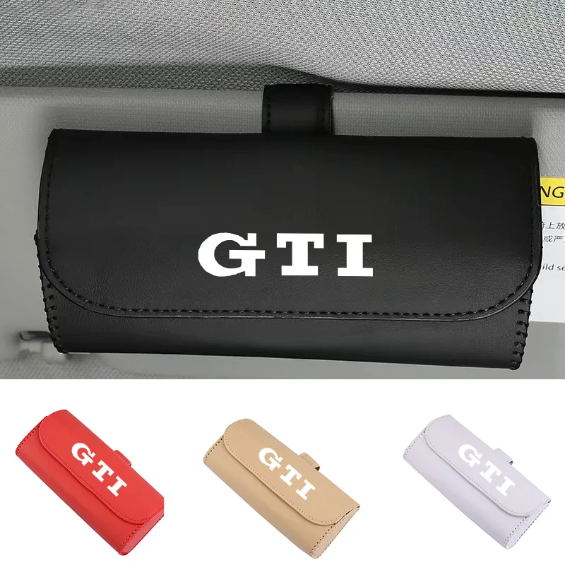 

Car Sun Visor Storage Box Storage Bag Glasses Sunglasses Case Holder for VW GTI GOLF 4 5 6 7 MK3 MK4 Auto Accessories