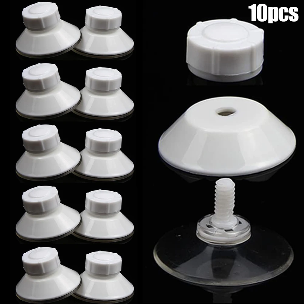 

10PCS Suction Cup Fixing Pads White 45mm Diameter For Hanging Decorations PVC 100% Brand New For Hanging Crafts Plush